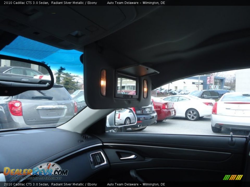 2010 Cadillac CTS 3.0 Sedan Radiant Silver Metallic / Ebony Photo #35