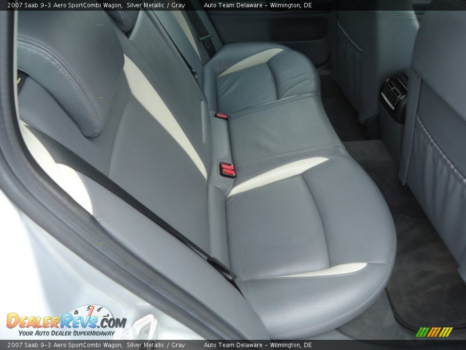 Rear Seat of 2007 Saab 9-3 Aero SportCombi Wagon Photo #16