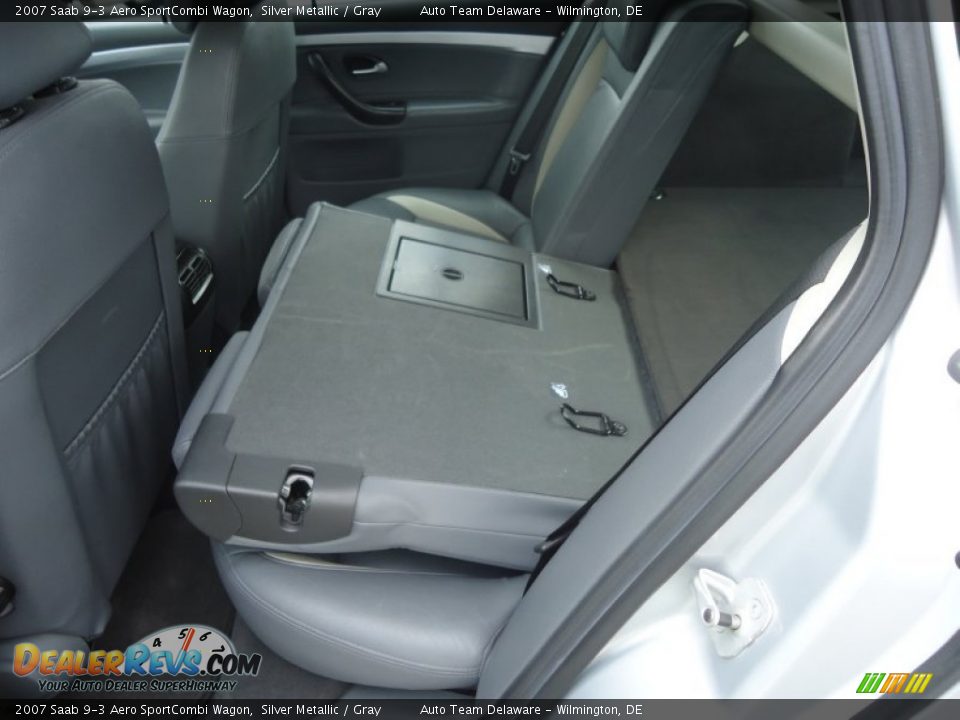 2007 Saab 9-3 Aero SportCombi Wagon Silver Metallic / Gray Photo #17