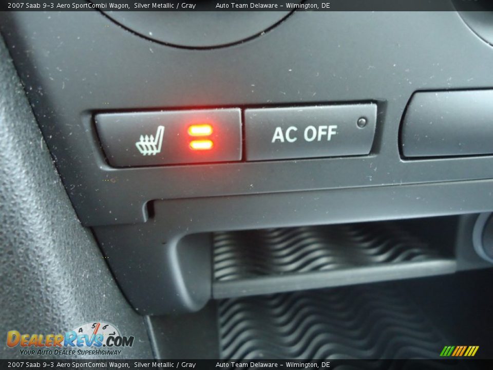 2007 Saab 9-3 Aero SportCombi Wagon Silver Metallic / Gray Photo #29