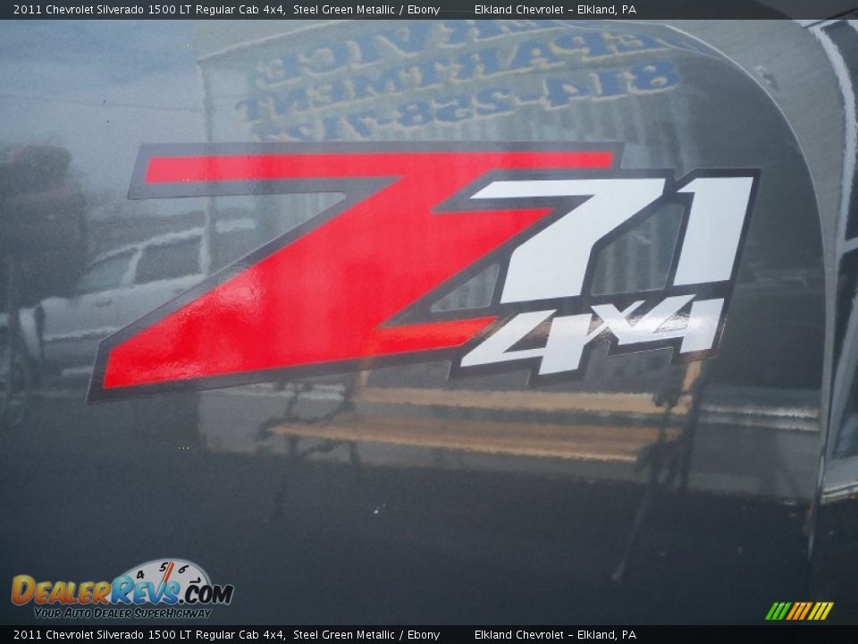 2011 Chevrolet Silverado 1500 LT Regular Cab 4x4 Steel Green Metallic / Ebony Photo #9