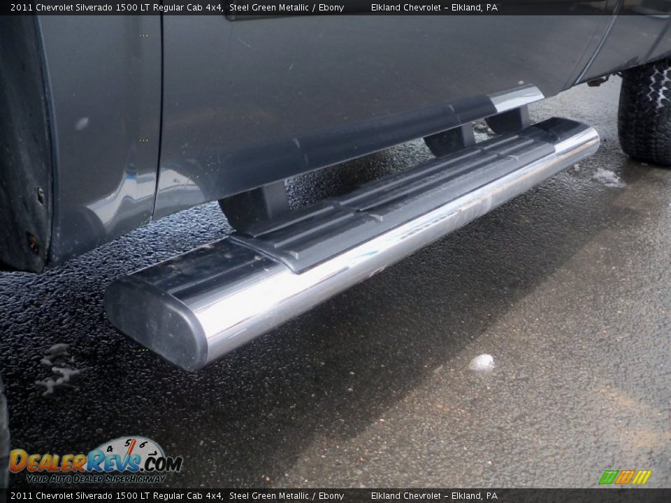 2011 Chevrolet Silverado 1500 LT Regular Cab 4x4 Steel Green Metallic / Ebony Photo #10