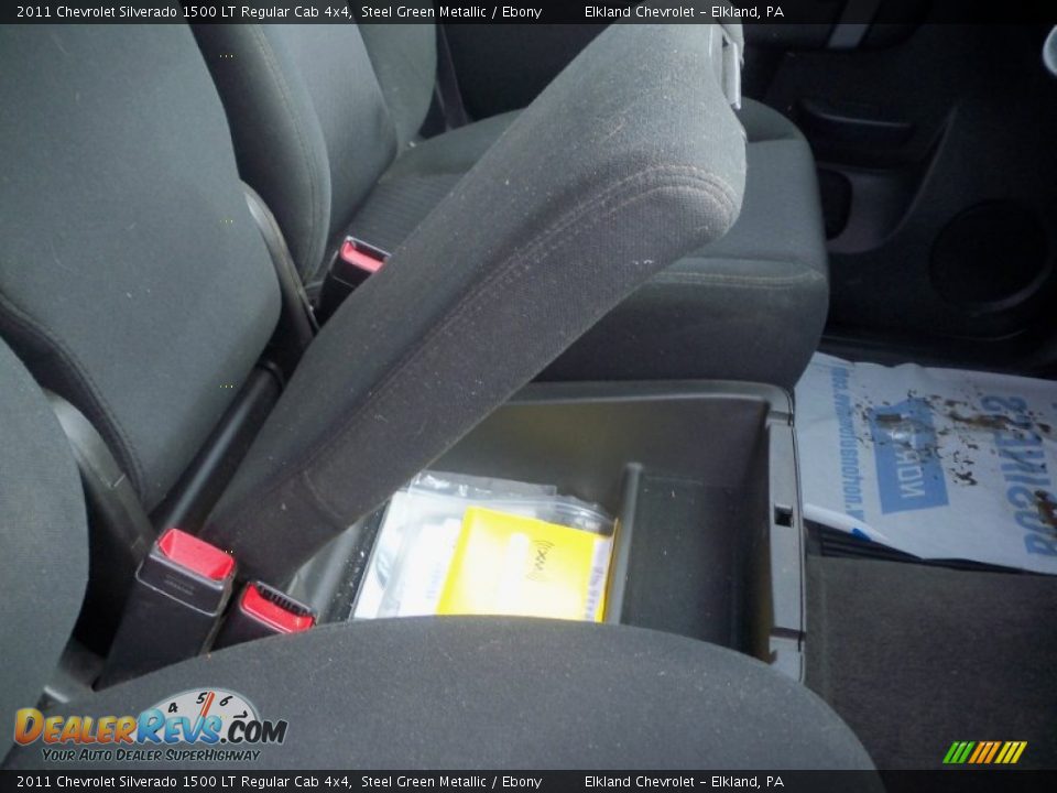 2011 Chevrolet Silverado 1500 LT Regular Cab 4x4 Steel Green Metallic / Ebony Photo #16
