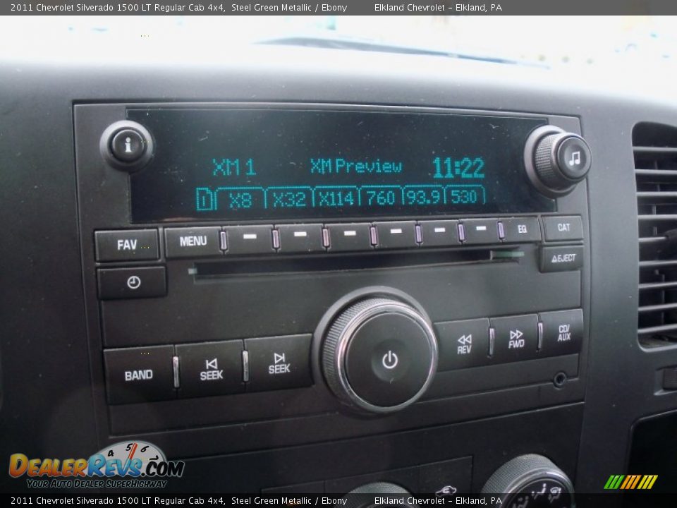 2011 Chevrolet Silverado 1500 LT Regular Cab 4x4 Steel Green Metallic / Ebony Photo #23