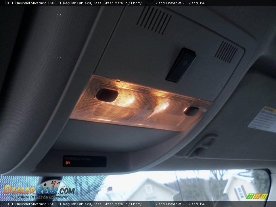 2011 Chevrolet Silverado 1500 LT Regular Cab 4x4 Steel Green Metallic / Ebony Photo #25