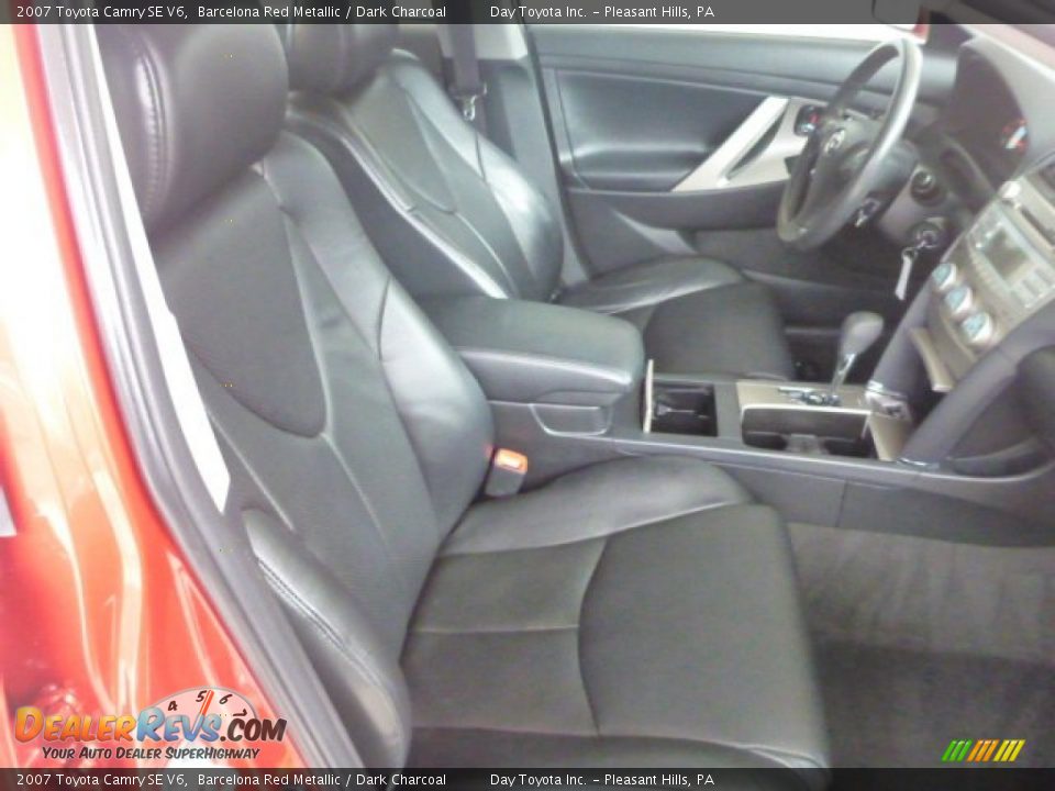 2007 Toyota Camry SE V6 Barcelona Red Metallic / Dark Charcoal Photo #9