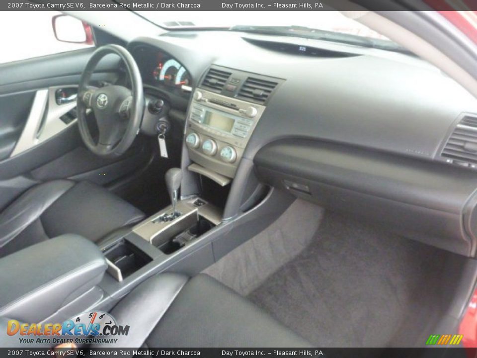 2007 Toyota Camry SE V6 Barcelona Red Metallic / Dark Charcoal Photo #11