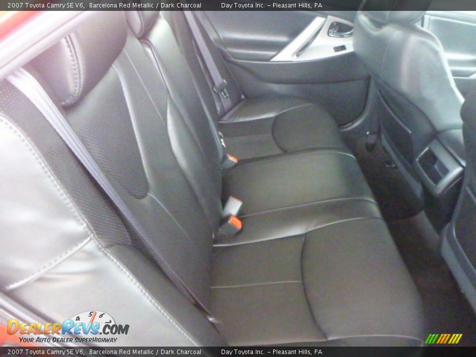 2007 Toyota Camry SE V6 Barcelona Red Metallic / Dark Charcoal Photo #12