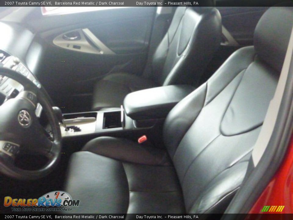 2007 Toyota Camry SE V6 Barcelona Red Metallic / Dark Charcoal Photo #13