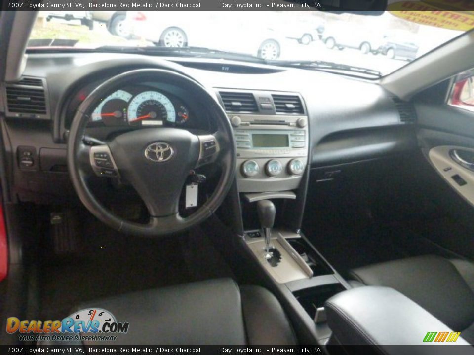 2007 Toyota Camry SE V6 Barcelona Red Metallic / Dark Charcoal Photo #15
