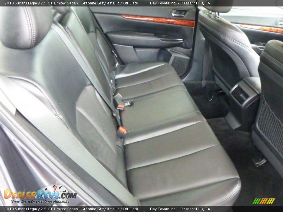 Rear Seat of 2010 Subaru Legacy 2.5 GT Limited Sedan Photo #12
