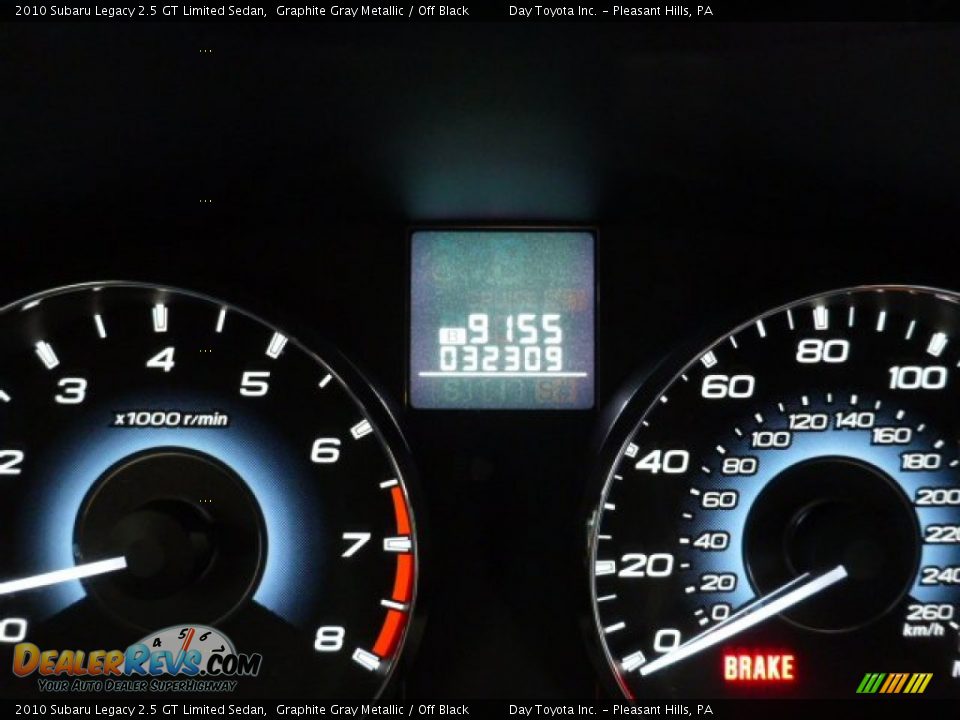 2010 Subaru Legacy 2.5 GT Limited Sedan Graphite Gray Metallic / Off Black Photo #20