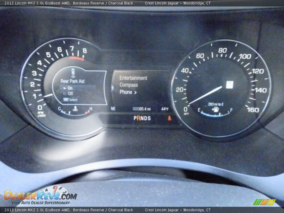2013 Lincoln MKZ 2.0L EcoBoost AWD Gauges Photo #9