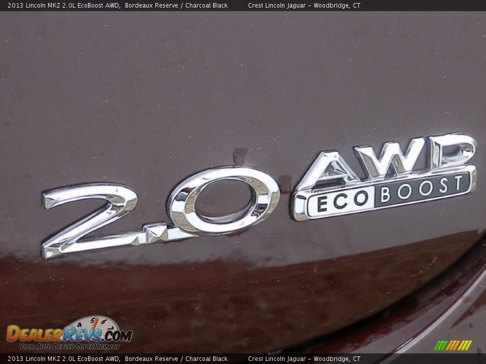 2013 Lincoln MKZ 2.0L EcoBoost AWD Bordeaux Reserve / Charcoal Black Photo #16
