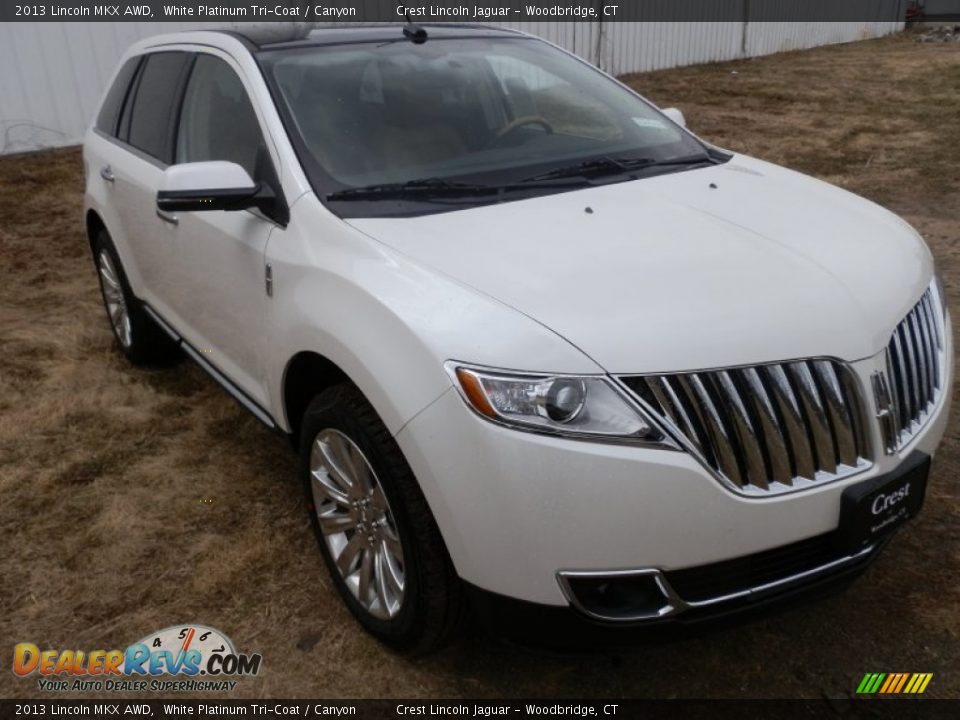 2013 Lincoln MKX AWD White Platinum Tri-Coat / Canyon Photo #2