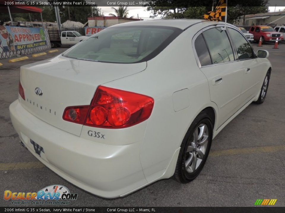 Ivory White Pearl 2006 Infiniti G 35 x Sedan Photo #7