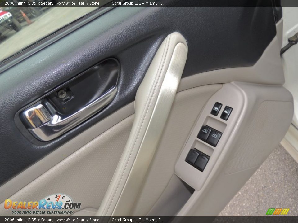 2006 Infiniti G 35 x Sedan Ivory White Pearl / Stone Photo #12