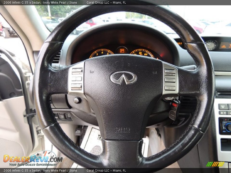 2006 Infiniti G 35 x Sedan Steering Wheel Photo #14