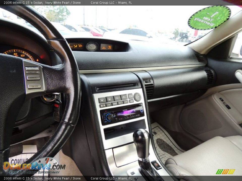 2006 Infiniti G 35 x Sedan Ivory White Pearl / Stone Photo #16