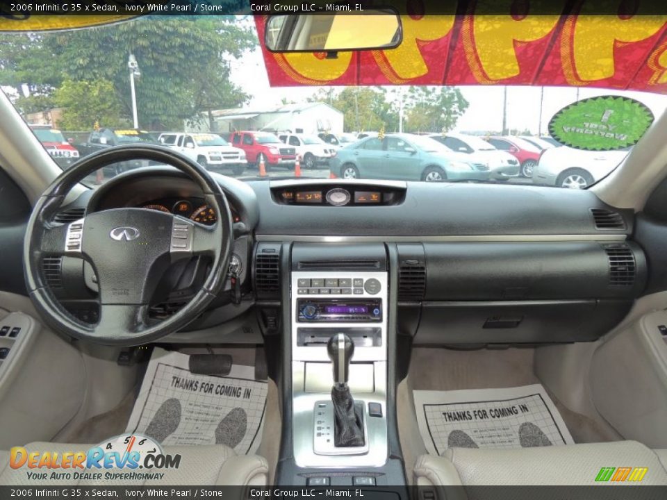 2006 Infiniti G 35 x Sedan Ivory White Pearl / Stone Photo #18