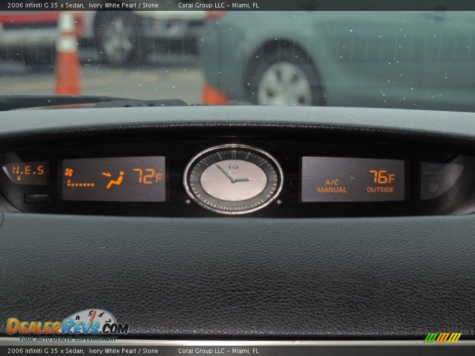 2006 Infiniti G 35 x Sedan Ivory White Pearl / Stone Photo #20