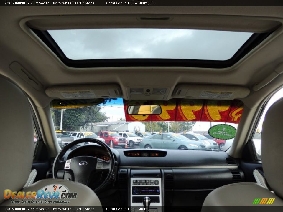 2006 Infiniti G 35 x Sedan Ivory White Pearl / Stone Photo #21