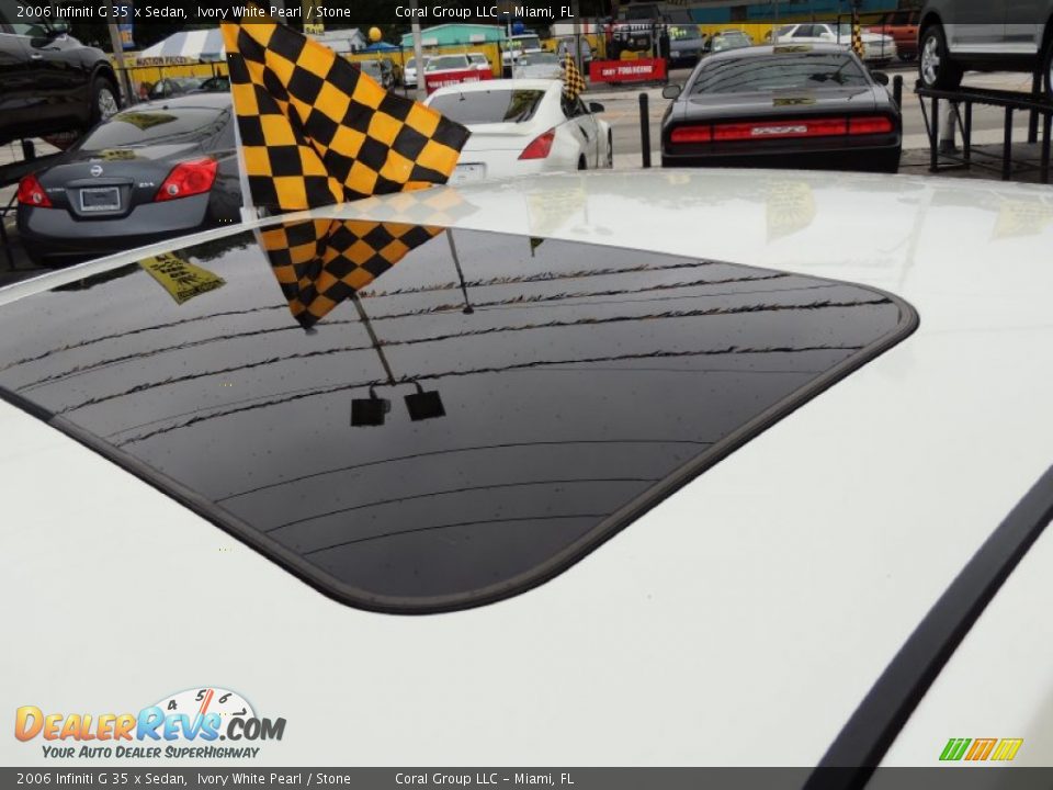 2006 Infiniti G 35 x Sedan Ivory White Pearl / Stone Photo #26