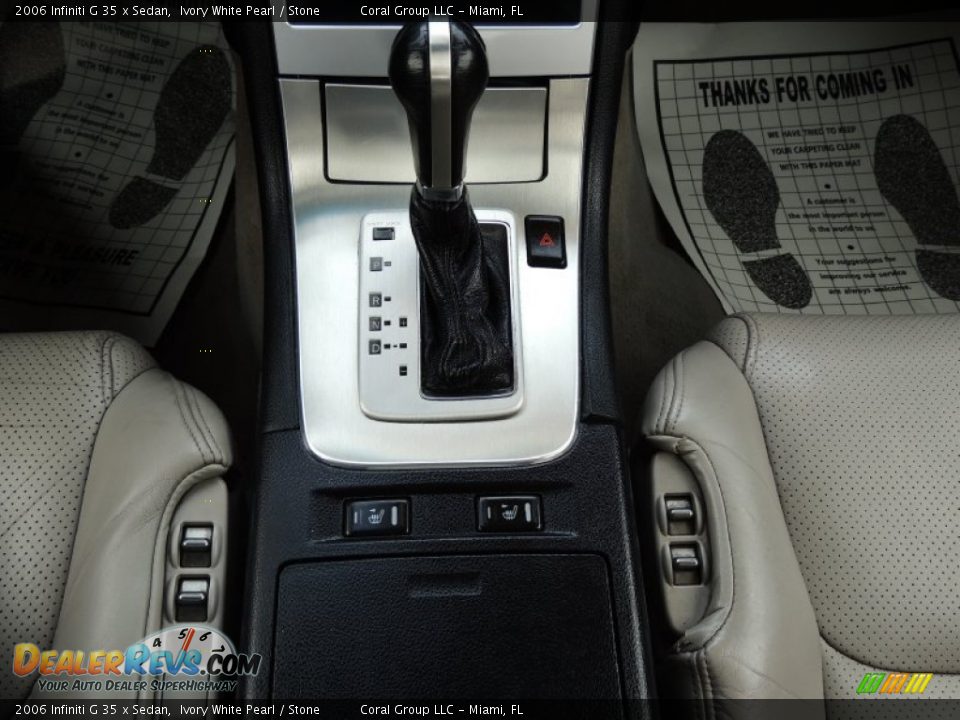 2006 Infiniti G 35 x Sedan Ivory White Pearl / Stone Photo #27