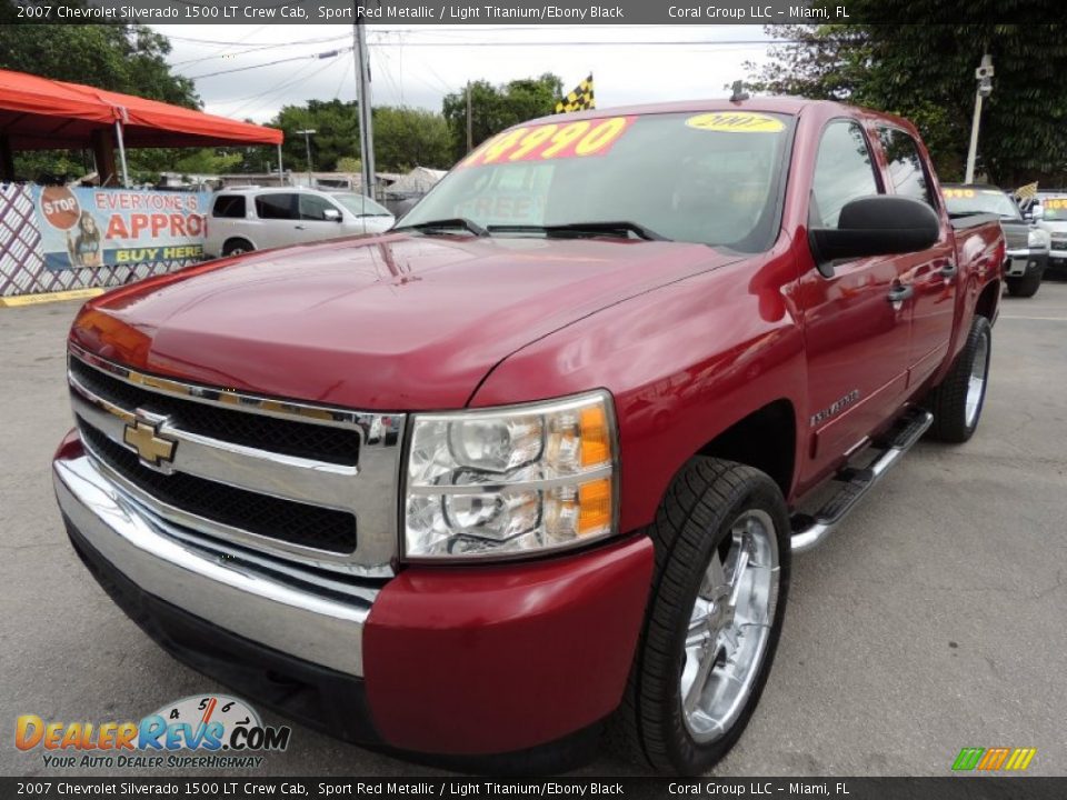 2007 Chevrolet Silverado 1500 LT Crew Cab Sport Red Metallic / Light Titanium/Ebony Black Photo #3