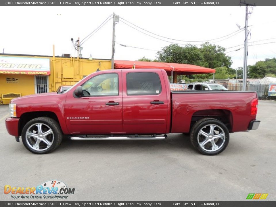 2007 Chevrolet Silverado 1500 LT Crew Cab Sport Red Metallic / Light Titanium/Ebony Black Photo #4