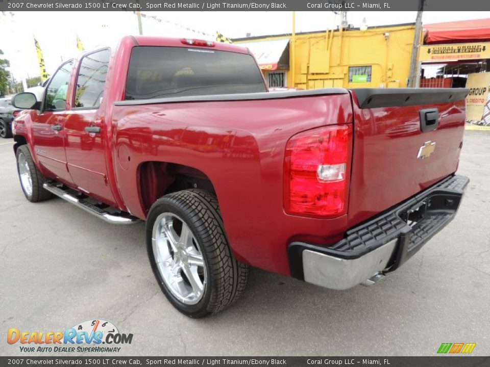 2007 Chevrolet Silverado 1500 LT Crew Cab Sport Red Metallic / Light Titanium/Ebony Black Photo #5