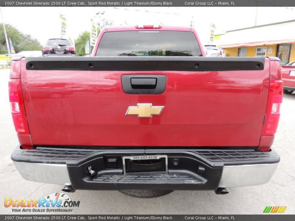 2007 Chevrolet Silverado 1500 LT Crew Cab Sport Red Metallic / Light Titanium/Ebony Black Photo #6