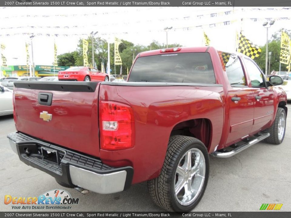 2007 Chevrolet Silverado 1500 LT Crew Cab Sport Red Metallic / Light Titanium/Ebony Black Photo #7