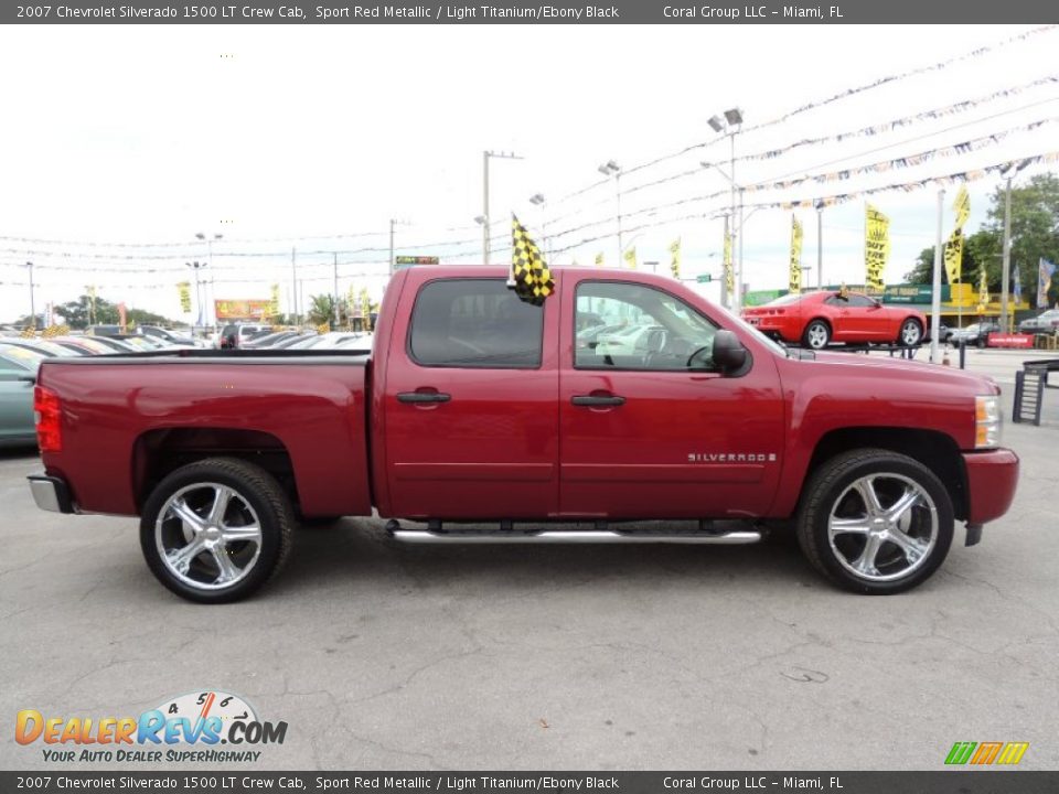 2007 Chevrolet Silverado 1500 LT Crew Cab Sport Red Metallic / Light Titanium/Ebony Black Photo #8