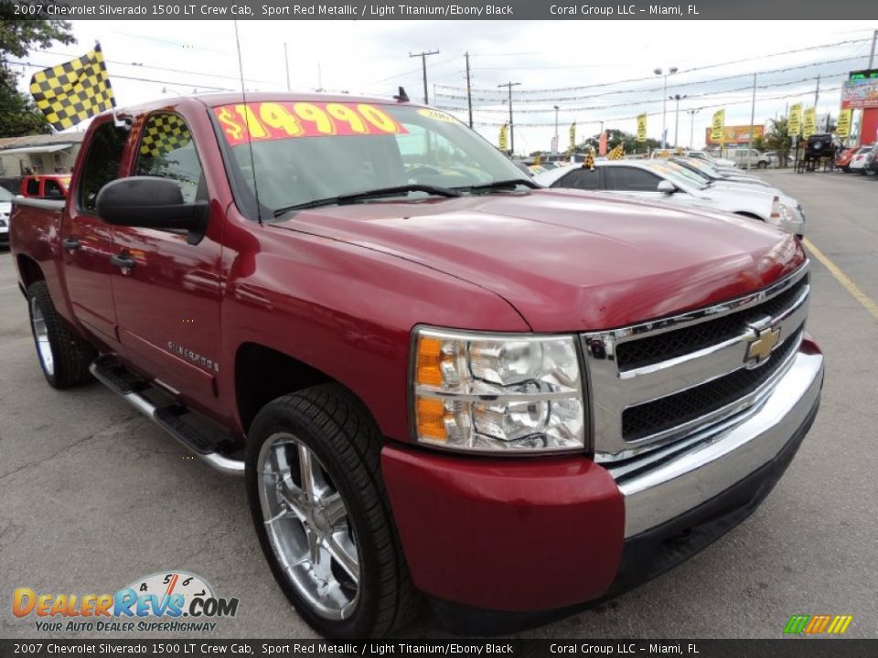 2007 Chevrolet Silverado 1500 LT Crew Cab Sport Red Metallic / Light Titanium/Ebony Black Photo #9