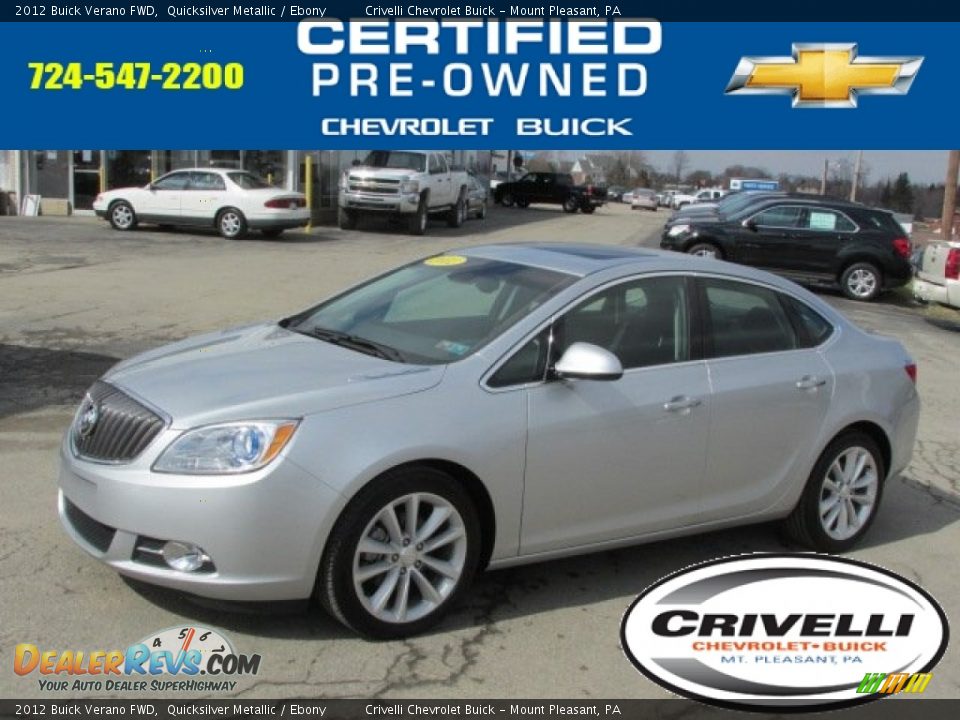2012 Buick Verano FWD Quicksilver Metallic / Ebony Photo #1