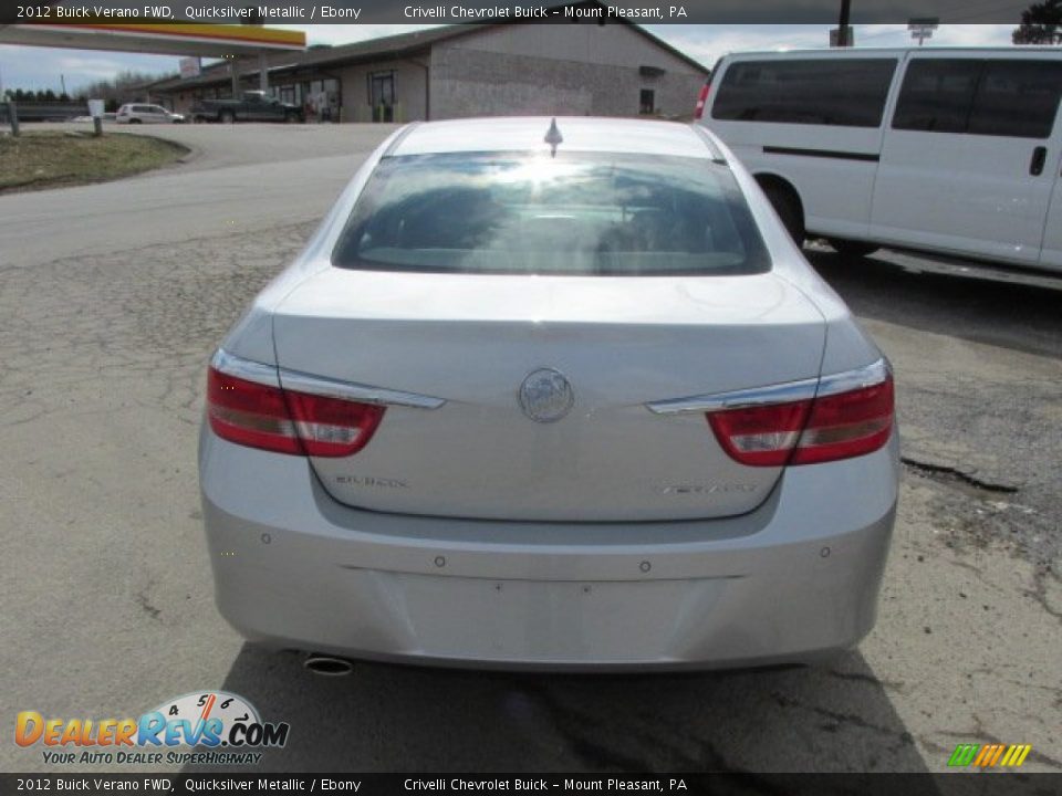 2012 Buick Verano FWD Quicksilver Metallic / Ebony Photo #5