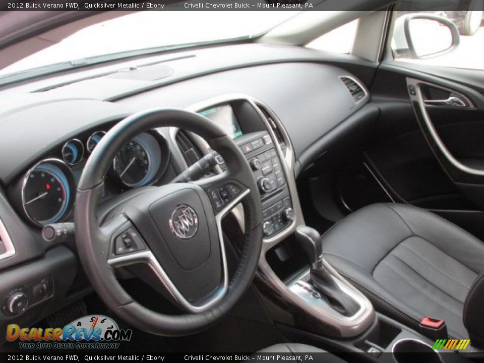 2012 Buick Verano FWD Quicksilver Metallic / Ebony Photo #17