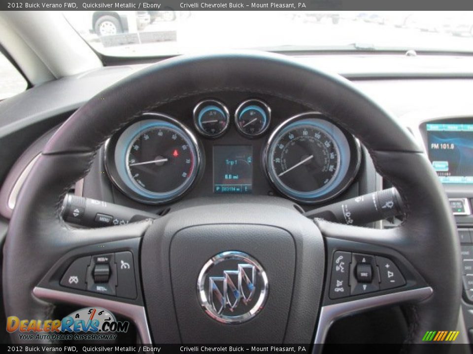 2012 Buick Verano FWD Quicksilver Metallic / Ebony Photo #20