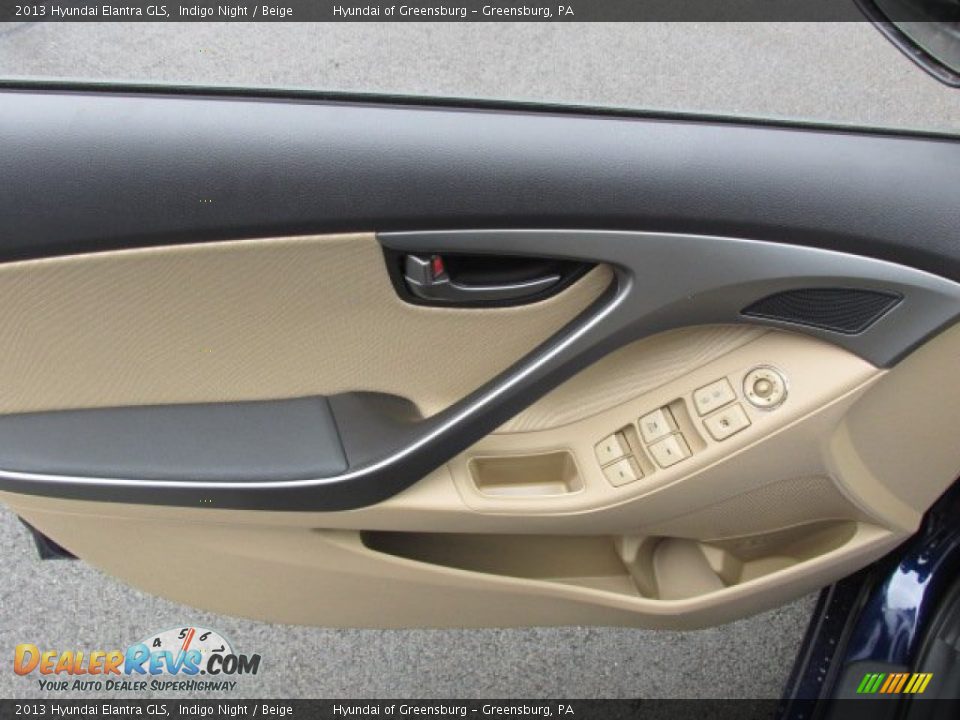 2013 Hyundai Elantra GLS Indigo Night / Beige Photo #6