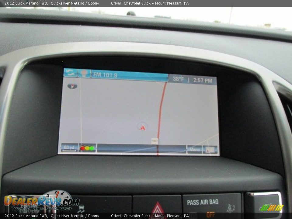 2012 Buick Verano FWD Quicksilver Metallic / Ebony Photo #26