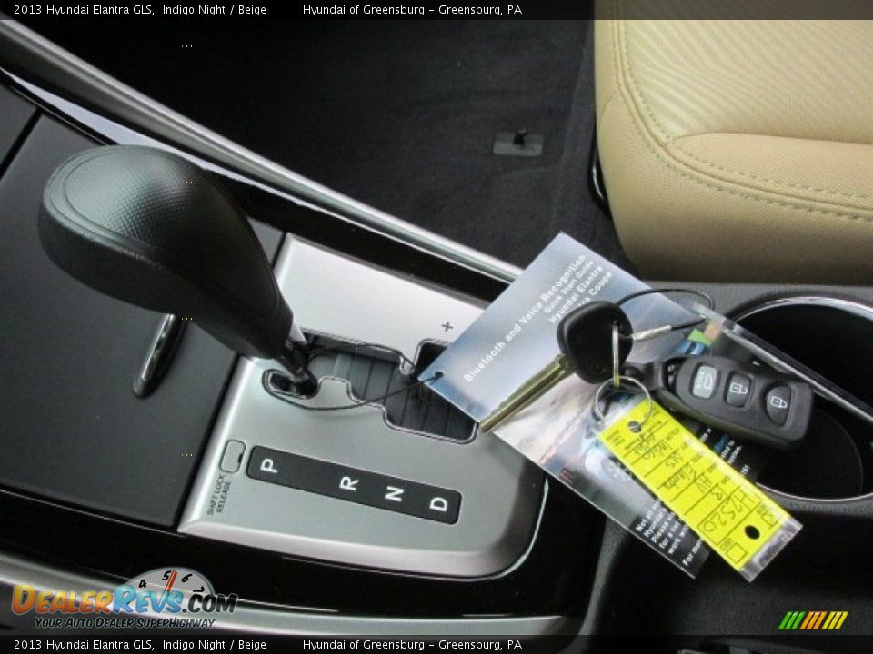2013 Hyundai Elantra GLS Indigo Night / Beige Photo #9