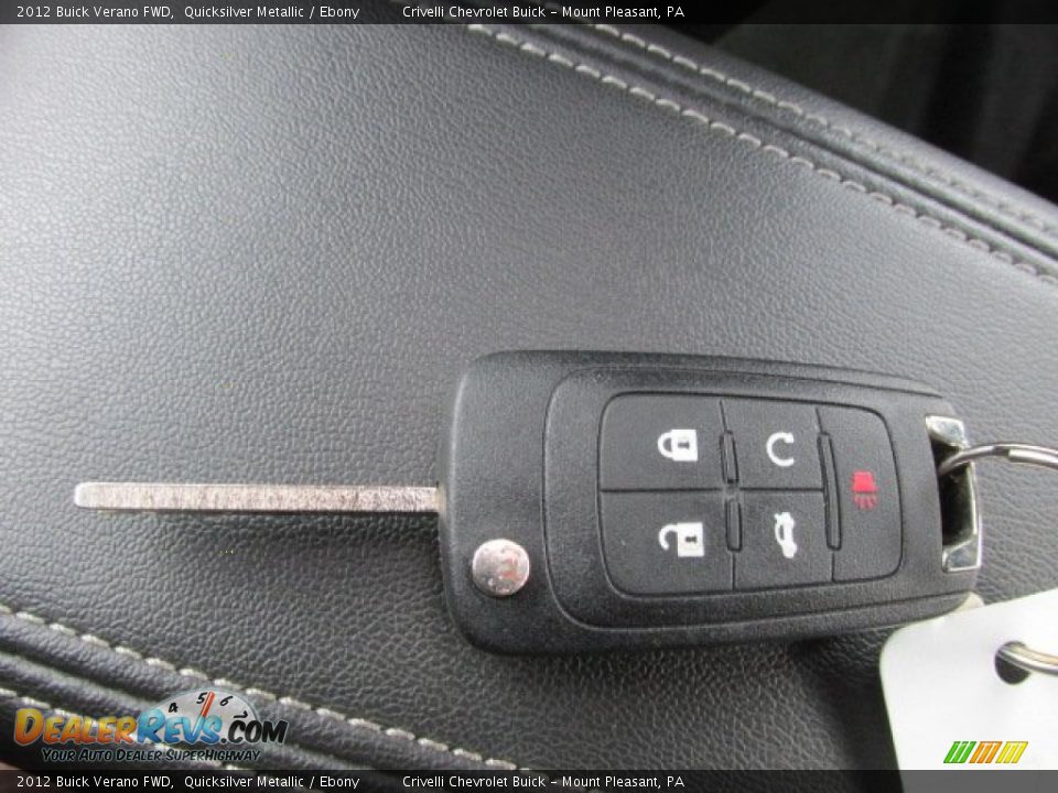 2012 Buick Verano FWD Quicksilver Metallic / Ebony Photo #33