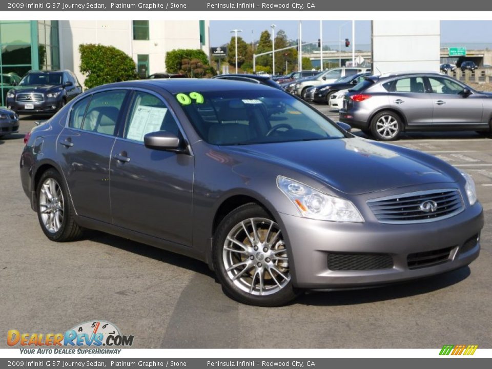 Front 3/4 View of 2009 Infiniti G 37 Journey Sedan Photo #1