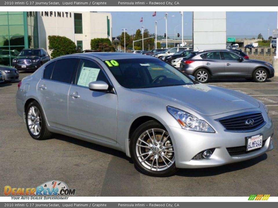 Front 3/4 View of 2010 Infiniti G 37 Journey Sedan Photo #1