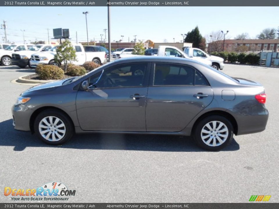 2012 Toyota Corolla LE Magnetic Gray Metallic / Ash Photo #3
