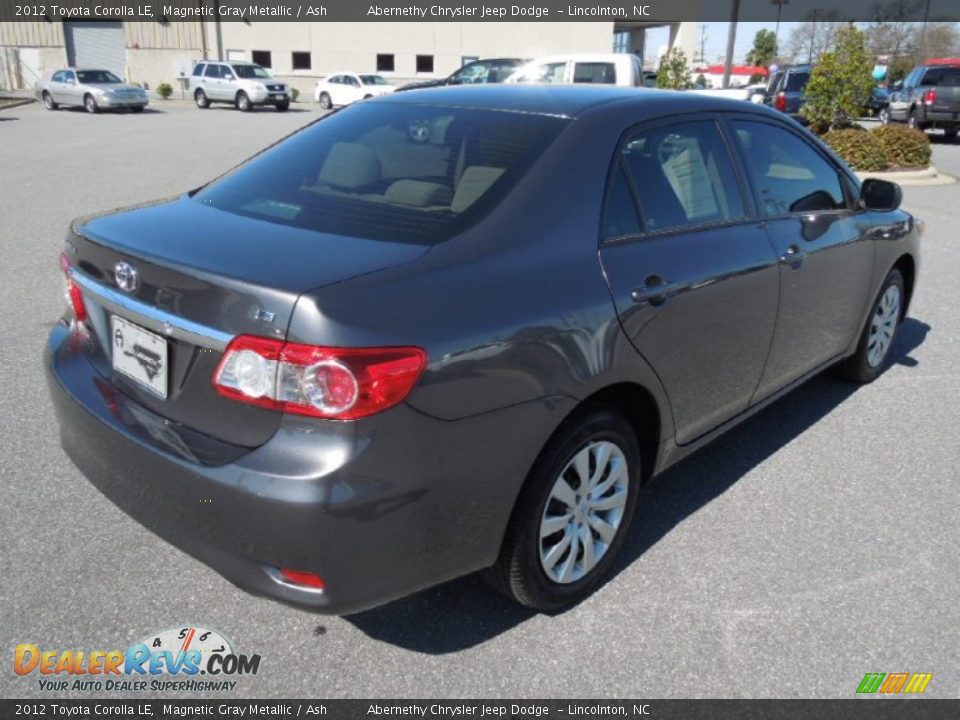 2012 Toyota Corolla LE Magnetic Gray Metallic / Ash Photo #5