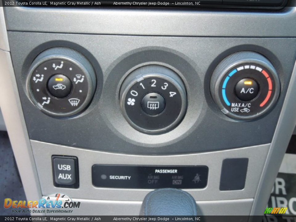Controls of 2012 Toyota Corolla LE Photo #11