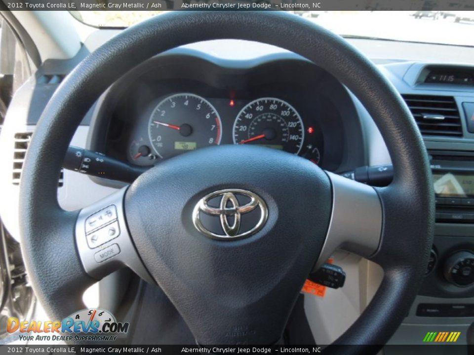 2012 Toyota Corolla LE Steering Wheel Photo #13
