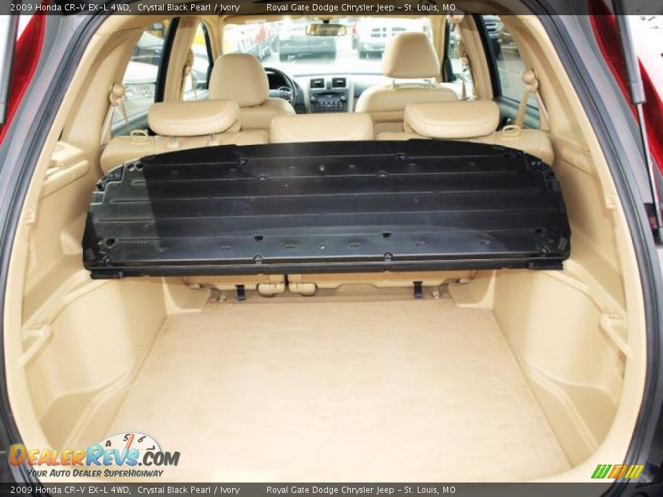 2009 Honda CR-V EX-L 4WD Crystal Black Pearl / Ivory Photo #5